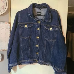 Boohoo blue jean jacket size 18 us